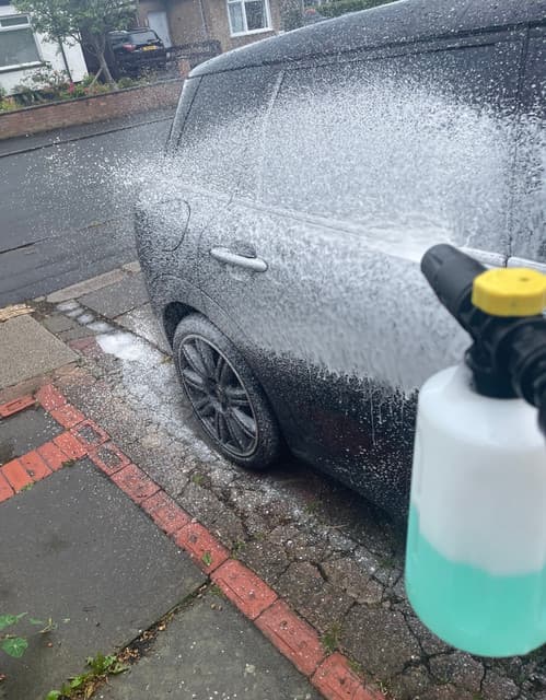 Pressure wash detail